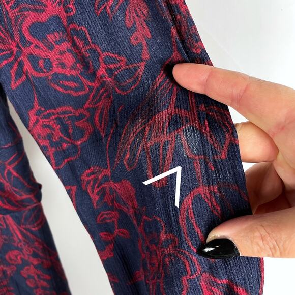 Jason Wu Print Midi Shirt Dress Blue Red Tie Neck Button Front Long Sleeve Sz 6‎ - Picture 11 of 15